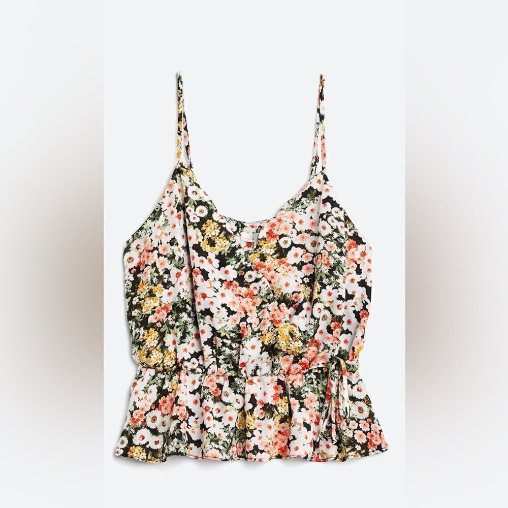 NWT Nine Britton cropped cami wrap top